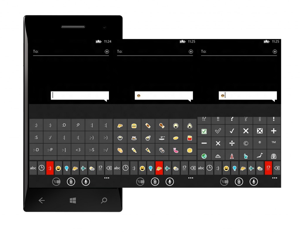 Emoticonos del teclado de WP8