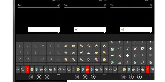 Emoticonos del teclado de WP8