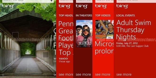 Windows Phone 8, Bing nuevas características