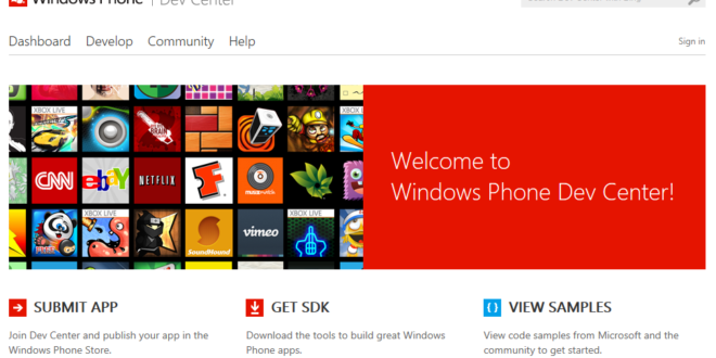 Windows Phone Dev Center