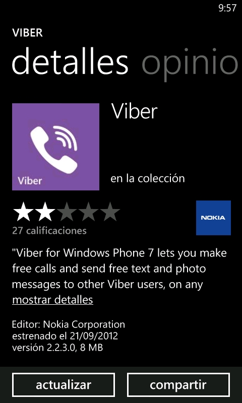 Viber para Nokia Lumia