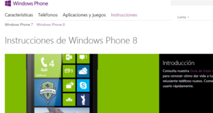 Instrucciones de Windows Phone 8