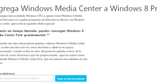 Consigue un Windows 8 Media Center Pack gratis