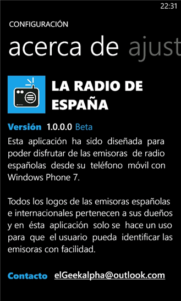 La Radio de España "Beta", toda la radio nacional en tu móvil
