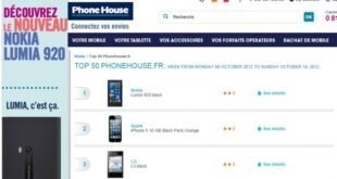 Lumia 920 Nº 1 en Thephonehouse.fr