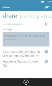 YouSendIt aplicación para Windows Phone 8 exclusiva Nokia