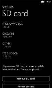 Tarjeta MicroSD, como usarla en Windows Phone 8