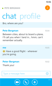 Skype para Windows Phone 8 se actualiza [Actualizado]