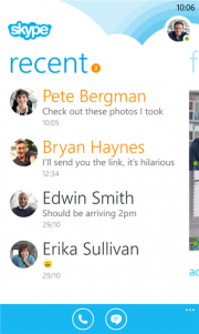 Skype para Windows Phone 8 ya dispone de una versión preliminar