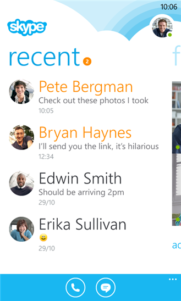 Skype para Windows Phone 8 se actualiza [Actualizado]