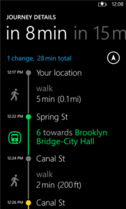 Nokia Transportes Beta para WP7 se actualiza con muchas mejoras