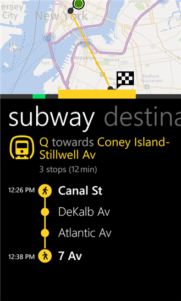 Nokia Transportes Beta para WP7 se actualiza con muchas mejoras