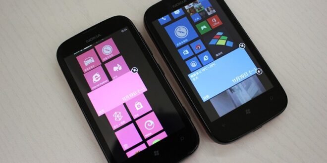 Pantalla de inicio Windows Phone 7.8