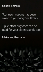 Creador de tonos para WP7.8 también disponible