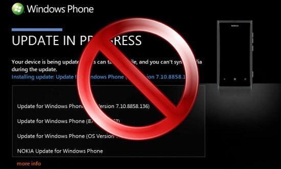 Nokia Lumia 800 no update 7.8