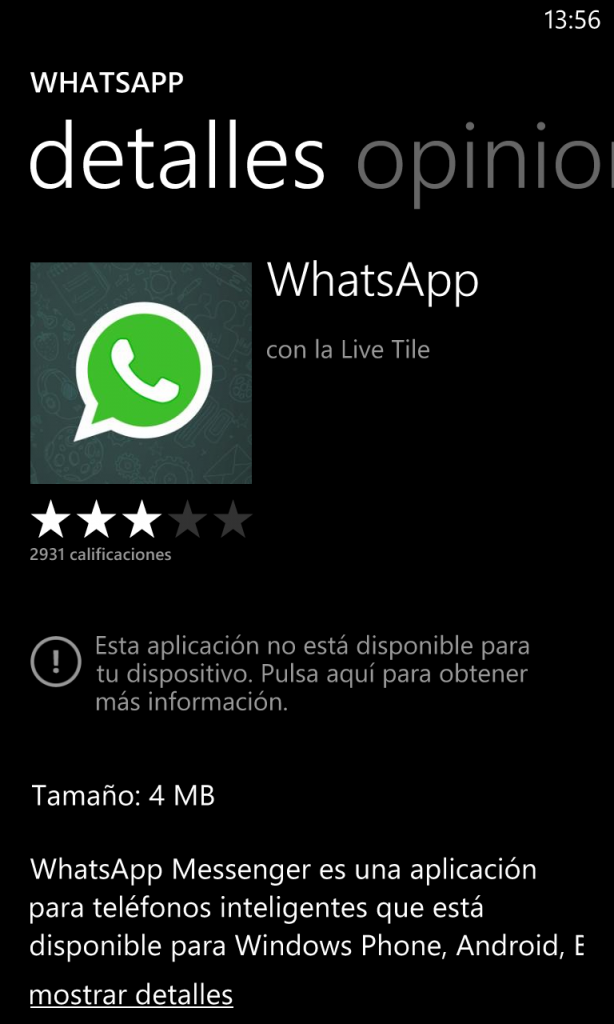 Whatsapp wp8