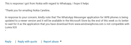 WhatsApp Reply