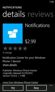 Notifications, el centro de notificaciones para Windows Phone 7.X