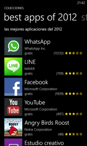 Best Apps 2012 WP8
