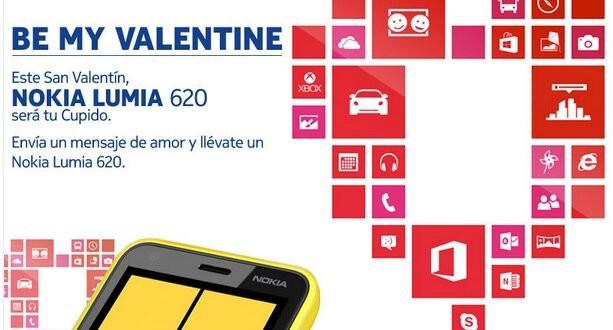 Nokia Lumia 620- San Valentin