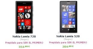 Nokia Lumia 720 y Lumia 520 prepedidos ya en Expansys