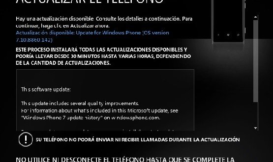 Windows Phone 7.8, recibe una nueva actualización [Actualizado x2]