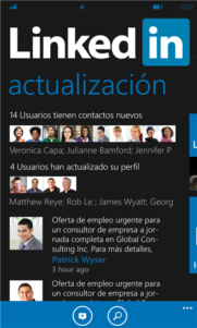 LinkedIn para Windows Phone 8 se actualiza con muchas novedades