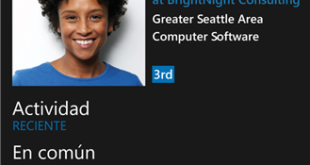 LinkedIn para Windows Phone 7 llega a la versión 1.2