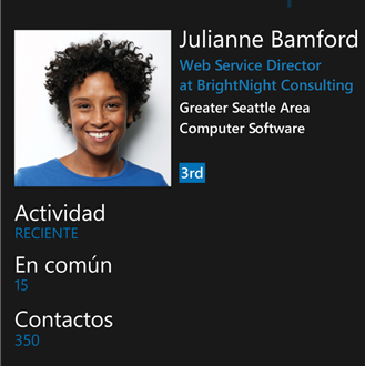 LinkedIn para Windows Phone 7 llega a la versión 1.2