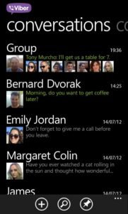 Viber para Windows Phone 7.X se actualiza con llamadas