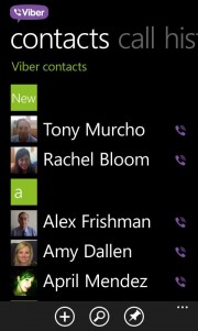 Viber para Windows Phone 7.X se actualiza con llamadas