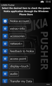 Lumia Pusher la app para actualizar las aplicaciones de sistema de Nokia