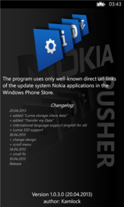 Lumia Pusher la app para actualizar las aplicaciones de sistema de Nokia