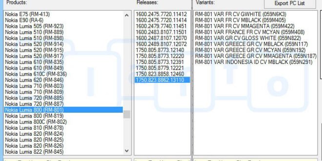 Nuevo firmware para los Nokia Lumia 505, 510, 610 y 800 visto en Navifirm