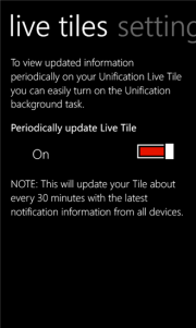 Unification un centro de notificaciones para Windows Phone 8