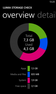 Lumia storage check beta para Nokia WP8 ya disponible