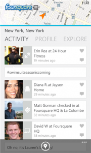 Foursquare para Windows Phone se actualiza