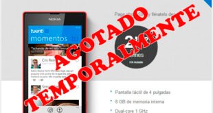 Nokia Lumia 520 agotado temporalmente en Tuenti Movil