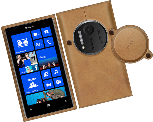 Funda de cuero Nokia Lumia 1020