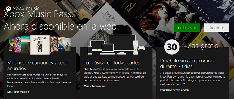Xbox Music Web 