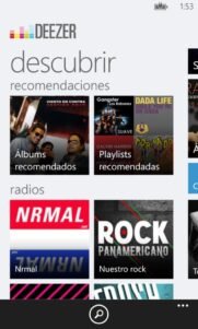 Deezer, toda la música que desees al alcance de tu Windows Phone