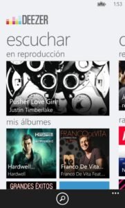 Deezer, toda la música que desees al alcance de tu Windows Phone