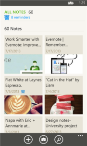 Evernote actualiza su aplicación para Windows Phone 8