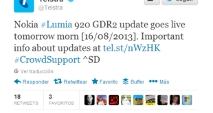 Telstra lanzará mañana GDR2 para el Nokia Lumia 920