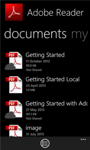 Adobe Reader se actualiza a la versión 10.3.0.0 para Windows Phone 8