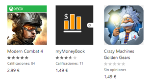 Modern Combat 4 de Gameloft, myMoneyBook y Crazy Machines Golden Gears, ofertas de esta semana