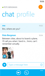 Skype para Windows Phone 8 se actualiza con videomensajes