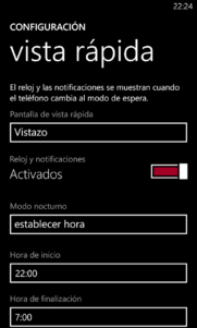 Reloj y notificaciones