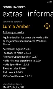Amber comienza a llegar a los Nokia Lumia 720