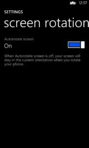 Bloqueo de rotación en Windows Phone 8